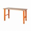 (Bild für) Robuste Werkbank, höhenverstellbar, mit 40 mm Holzarbeitsplatte