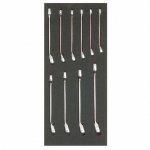 (Bild für) 1/3 Einlage Knarren-Ringmaulschlüssel, 10-teilig