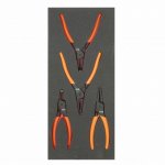 (Bild für) 1/3 Einlage Sicherungsringzangen, 4-teilig