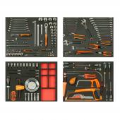 4 Werkzeugeinlagen – 195-teilig