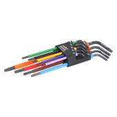 Multicolour TORX Winkelschraubendreher-Satz, 9 tlg