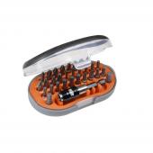 1/4" Torsions-Bitsatz für Schlitz-, Phillips-, Pozidriv-, Innensechskant- und Torx®-Schrauben, 31-teilig