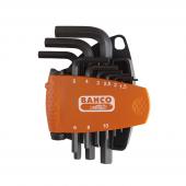 Winkelschraubendreher-Satz, Sechskant, 9-teilig, brüniert, metrisch