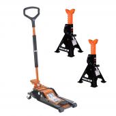 Wagenheber 2T, inkl. 2 Unterstellböcken