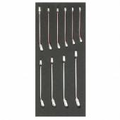 1/3 Einlage Knarren-Ringmaulschlüssel, 10-teilig