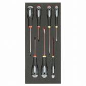 1/3 Einlage Schraubendreher Schlitz, PH, 7-teilig