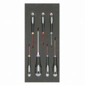 1/3 Einlage Schraubendreher Schlitz, PH, PZ, 7-teilig