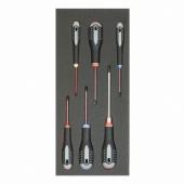 1/3 Einlage Schraubendreher Schlitz, PH, PZ, 6-teilig