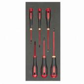 1/3 Einlage Isolierte Schraubendreher Schlitz, PH, 6-teilig