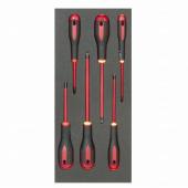 1/3 Einlage Isolierte Schraubendreher Schlitz, PH, 6-teilig